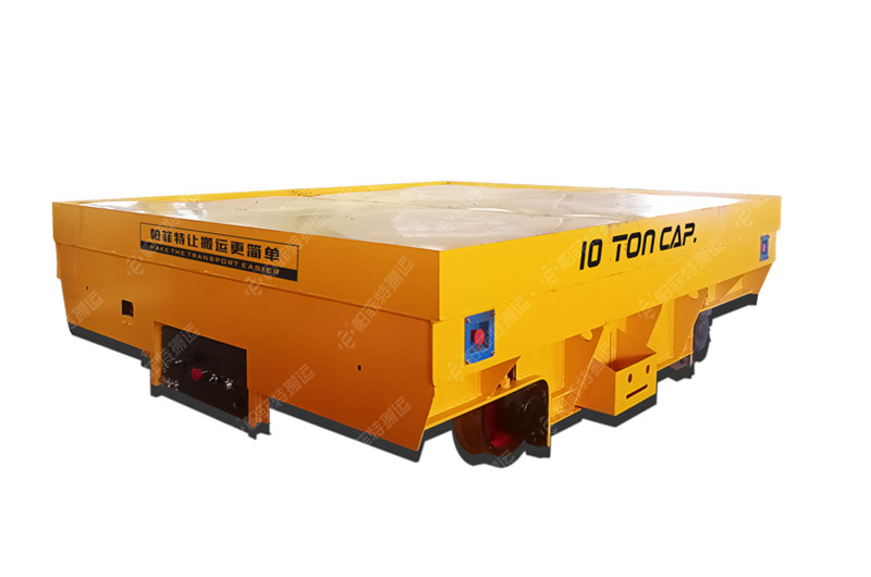 浙江玉環(huán)BXC-10噸蓄電池電動(dòng)平車交接成功